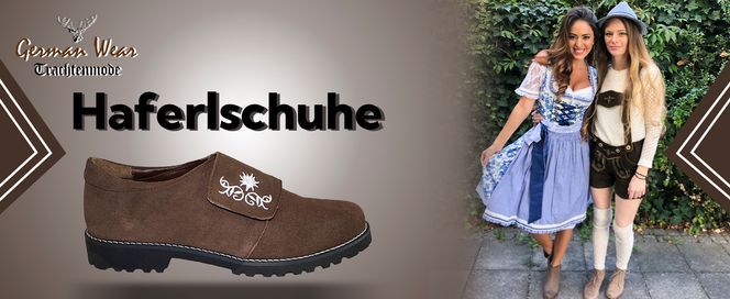 Bayerische Damen Haferlschuhe Wildleder Edelweiss gestickt