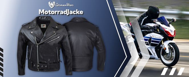 Motorradjacke Lederjacke Brando Chopper Jacke Seitenschnürung