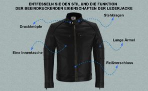 Funktion der Lederjacke beeindruckende Eigenschaften