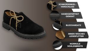 Haferlschuhe mit vielen Funktionen