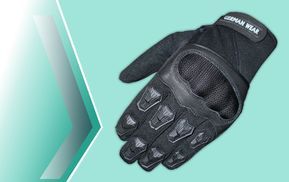 Der weiche Motorrad handschuh perfekt zum Schutz
