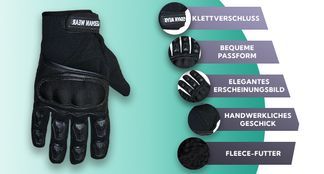 Viele Eigenschaften von Motorrad handschuhe