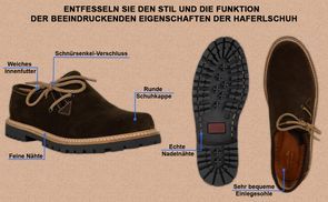 Funktion der Haferlschuhe beeindruckende Eigenschaften