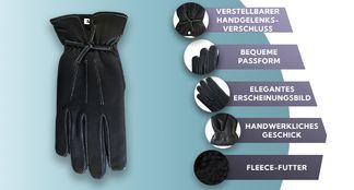 Viele Eigenschaften von Lederhandschuhen