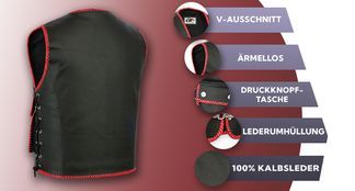 Motorradweste mit vielen Funktionen