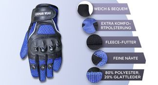 Viele Eigenschaften von Motorrad Lederhandschuhe