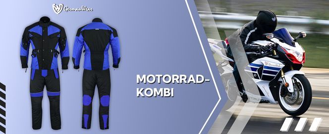 2 teiler Motorradkombi Cordura Textilien Motorradjacke + Motorradhose für Herren