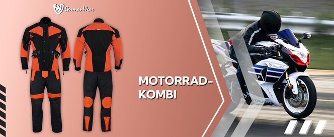 2 teiler Motorradkombi Cordura Textilien Motorradjacke + Motorradhose für Herren