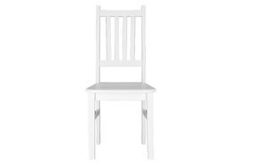 Massivholz-Stuhl Kiefer weiß