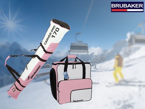 BRUBAKER Skitaschen Kombi Set Carver Pro Skischuhtasche und Skisack