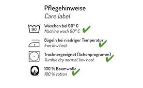Waschbar bei bis zu 90°C 