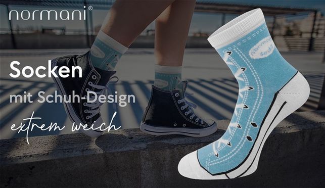 Socken mit Schuh Design von NORMANI