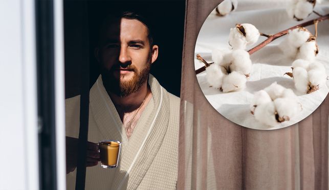 Hochwertiger Bademantel aus 100 % Baumwolle