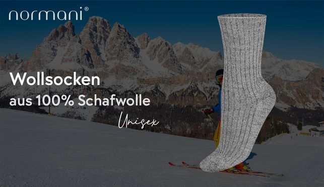 Wollsocken aus 100 % Schafwolle von NORMANI