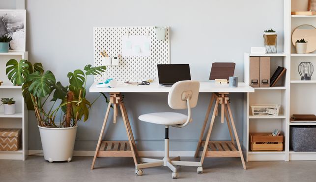 SVITA INDUSTRIAL Schreibtisch | Weiß