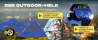 ULTRASCHNELLER AUFBAU IN SEKUNDEN!