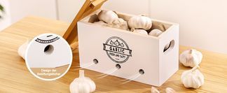 OwnMy 3er Set Gemüsebehälter – Aufbewahrung Für Kartoffeln, Zwiebeln & Knoblauch Mit Atmungsaktiven Löchern