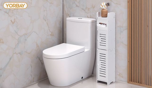 Toilettenpapierhalter Freistehend – Mit Beschwertem Boden, Hält 4 Rollen, Schwarz, Aus Edelstahl, Für Bad & Gäste-WC