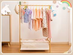 YGJT Kinder-Kleiderständer Mit Rollen & Regal – Praktischer Kleiderständer Für Kinderzimmer!