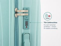 Reisen mit integriertem TSA Schloss