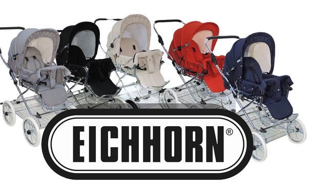Eichhorn Kinderwagen Sport-Kinderwagen Designer, Retro-Look - alle  Komponenten made in EU