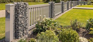 Säulen – Dekorative Gabionen in 5x5 & 5x10 cm Masche