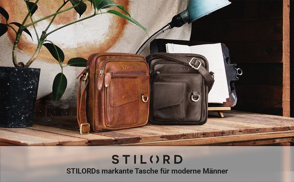 STILORD Bennet Messenger Bag - Herrentasche Aus Echtleder Für Tablet Bis 10.1 Zoll