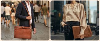 Vielseitig tragbar – mit Schultergurt und Griff