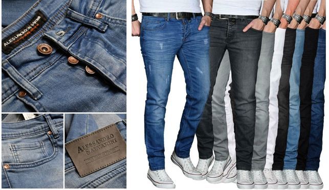 Alessandro Salvarini Herren Jeans ASMinero – Regular Slim Fit, hoher Tragekomfort