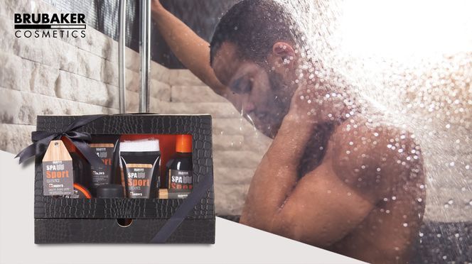 Florex Geschenkset 'For Men' – Badewanne Gefüllt Mit Schafmilchseife, Lippenbalsam, Flüssigseife & Waschlappen