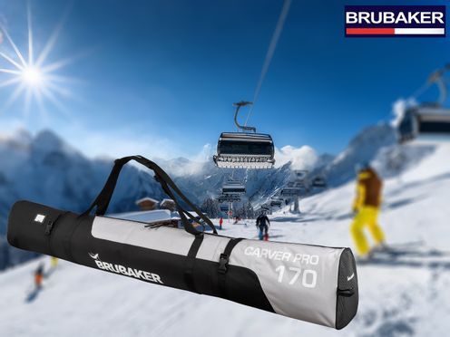 BRUBAKER Skitasche Carver Pro XP Skisack für 1 Paar Ski und Stöcke