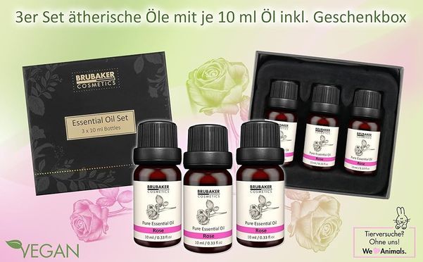 BRUBAKER Cosmetics 3er Set Rosen Öl