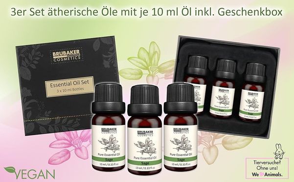 BRUBAKER Cosmetics 3er Set Salbei Öl