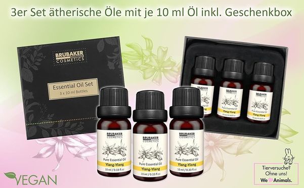 BRUBAKER Cosmetics 3er Set Ylang Ylang Öl