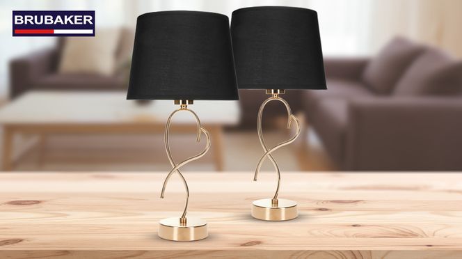 BRUBAKER Tisch- oder Nachttischlampe 