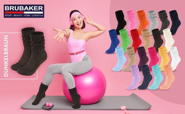 Charmante Fitness Socken im Retro Stil 