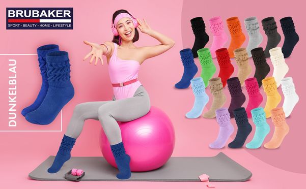 Charmante Fitness Socken im Retro Stil 