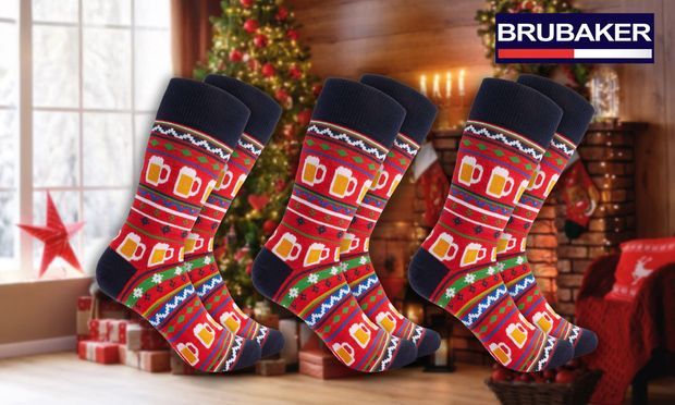 BRUBAKER 5 Paar Katzen Weihnachtssocken Für Damen  Produktbild-Vorschau 6