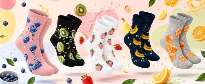 BRUBAKER Fruchtig bunte Damensocken für mehr Farbe und gute Laune