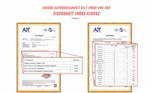 Geprüft nach EN 71 1, EN