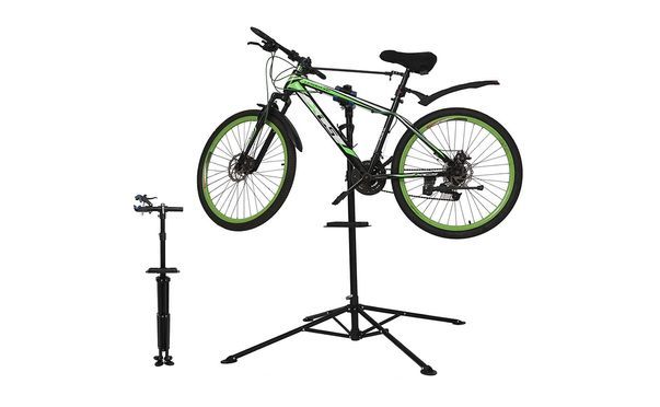 Practical 360° bicycle repair stand