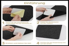 Antirutsch Teppichunterlage Pads