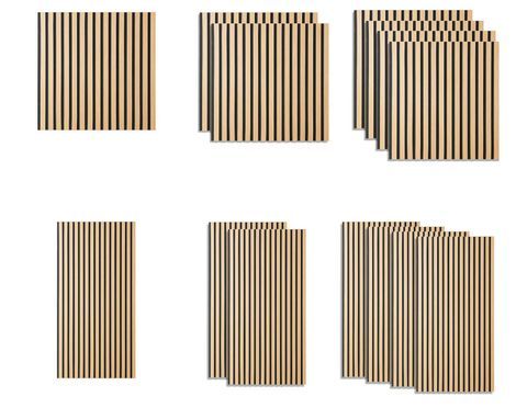 Akustikpaneele Holz 120x60 Cm - Schallabsorbierende Wandverkleidung Mit Filz