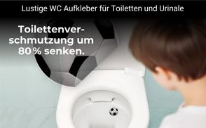 10 Stück Töpfchentraining Aufkleber, Wiederverwendbar Lustig