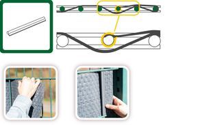 Stabilere Befestigung mit mitgelieferten Clips