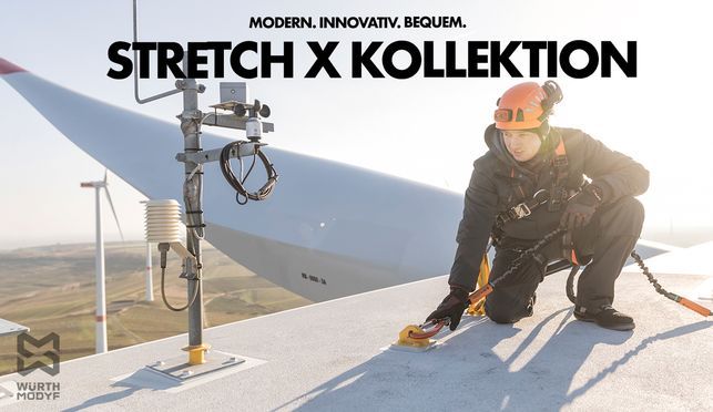 Maximale Flexibilität und Komfort: Die Stretch X Kollektion von Würth MODYF