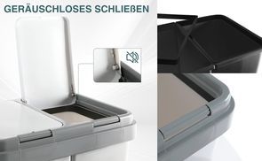 Funktionelle Mülltrennung ideal für Haushalt oder Büro
