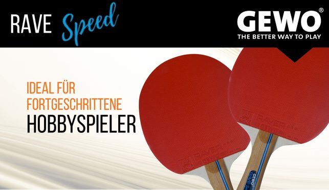 GEWO Rave Speed Tischtennisschläger