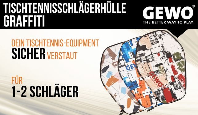 GEWO Tischtennisschlägerhülle Graffiti