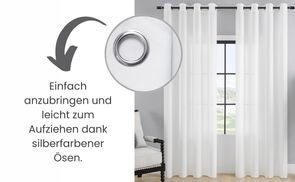 Blickdichte Ösenvorhänge richtig montieren